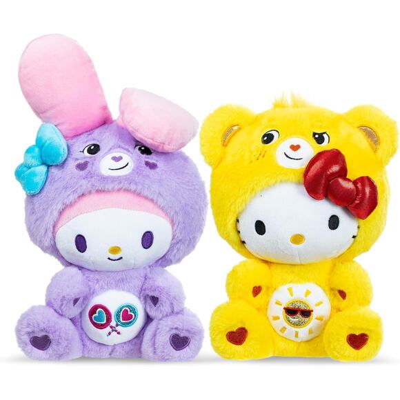 🔥Hello Kitty X Care Bears 2 Pack Plush Hello kitty And My Melody BNWT🔥 - Picture 3 of 4